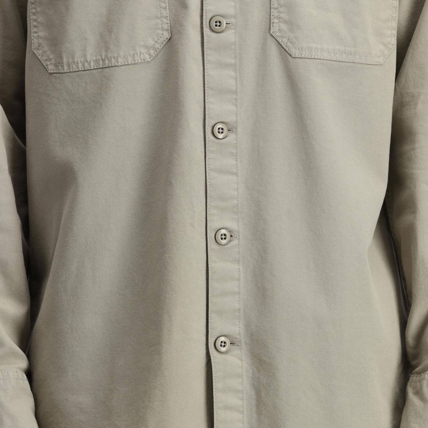 General Detail shot of Topo Designs Dirt Overshirt - Men's in "Dried Sage"