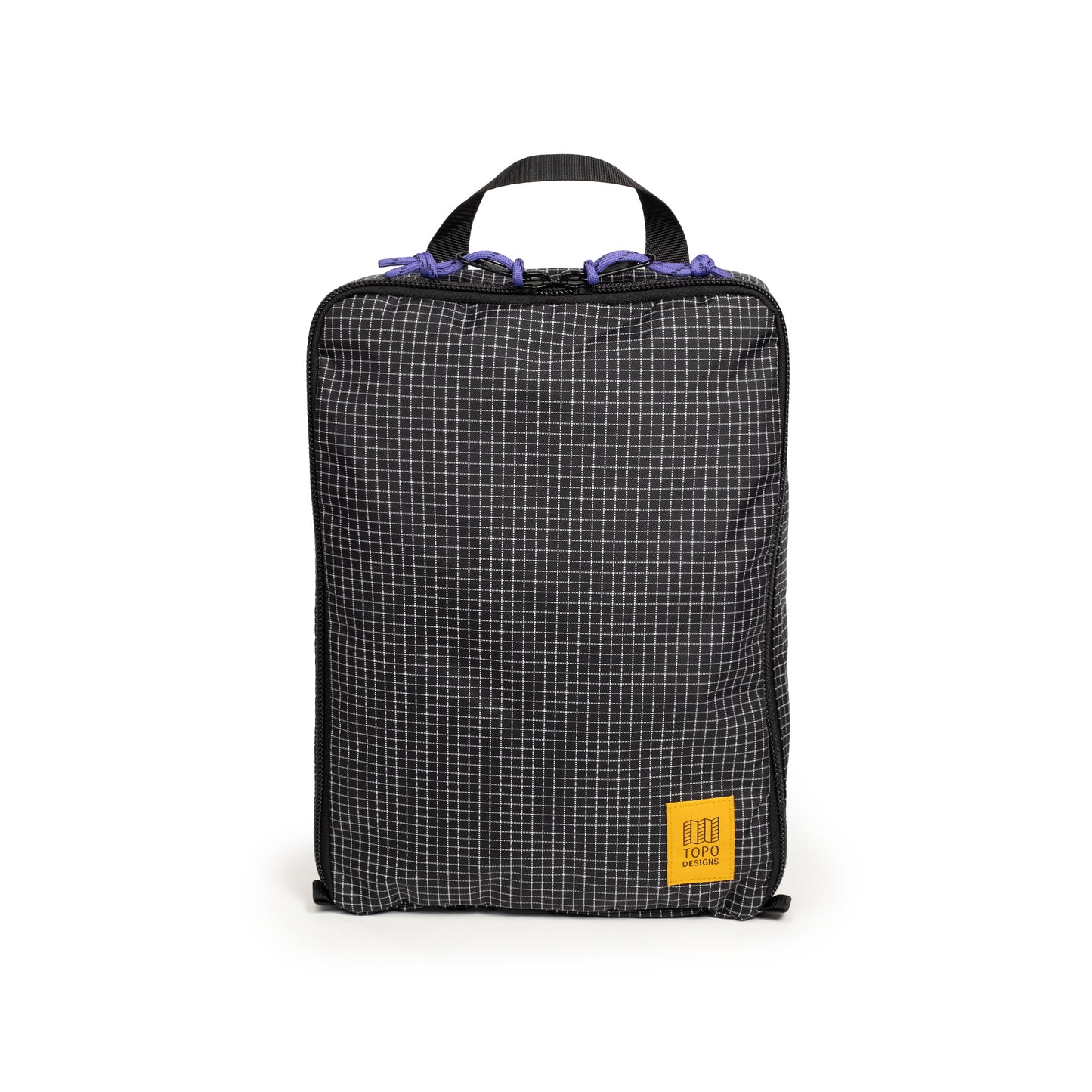 Topo Designs Pack Bag 10L in "Black / White Grid"