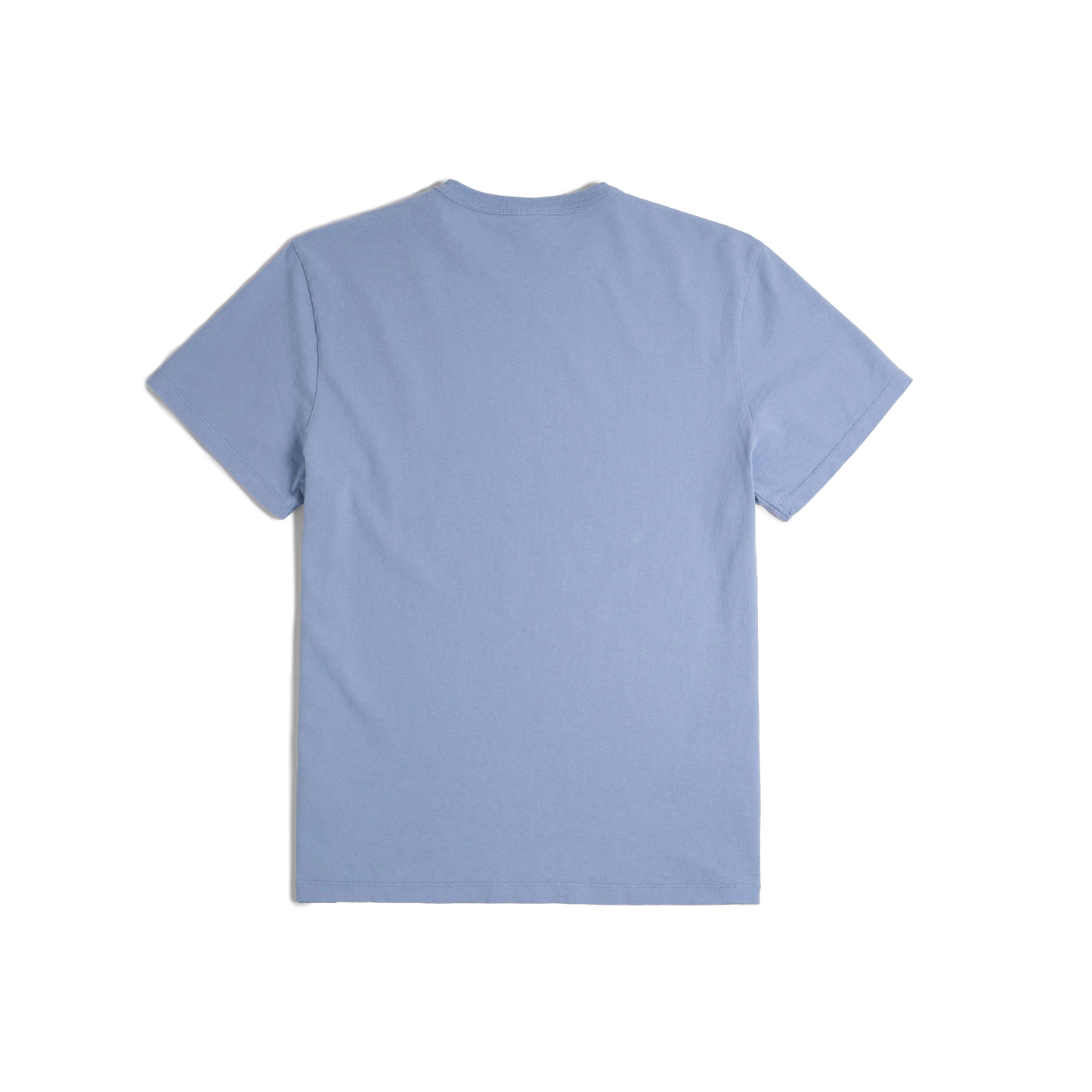 General back image of Topo Designs x TSPTR Puffy Coat Tee in "Sky Blue"