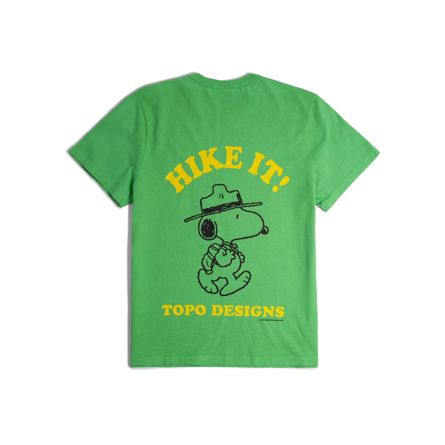 General back image of Topo Designs x TSPTR Hike It Tee in "Green"