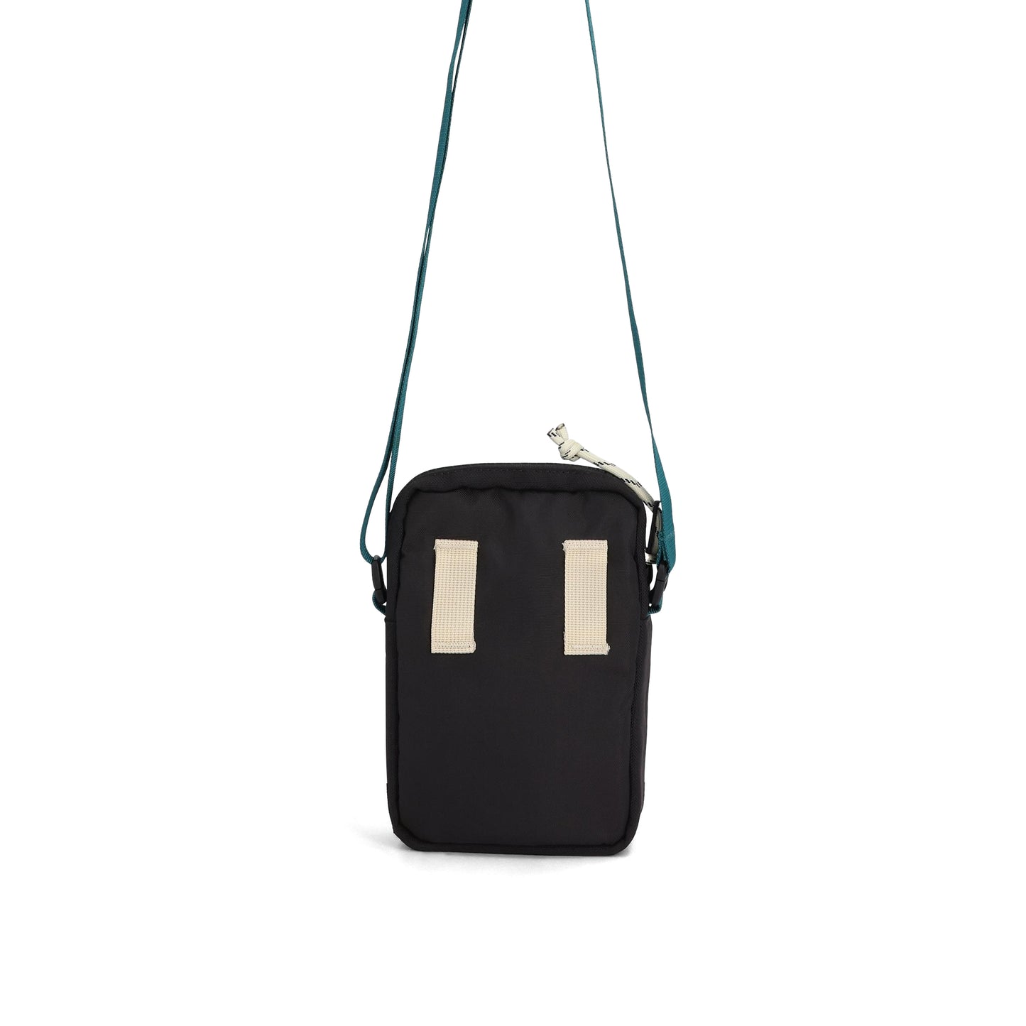 Back View of Topo Designs Mini Shoulder Bag in "Black / Tectonic"