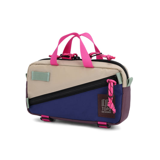 Front View of Topo Designs Mini Quick Pack in "Cobblestone / Aura"