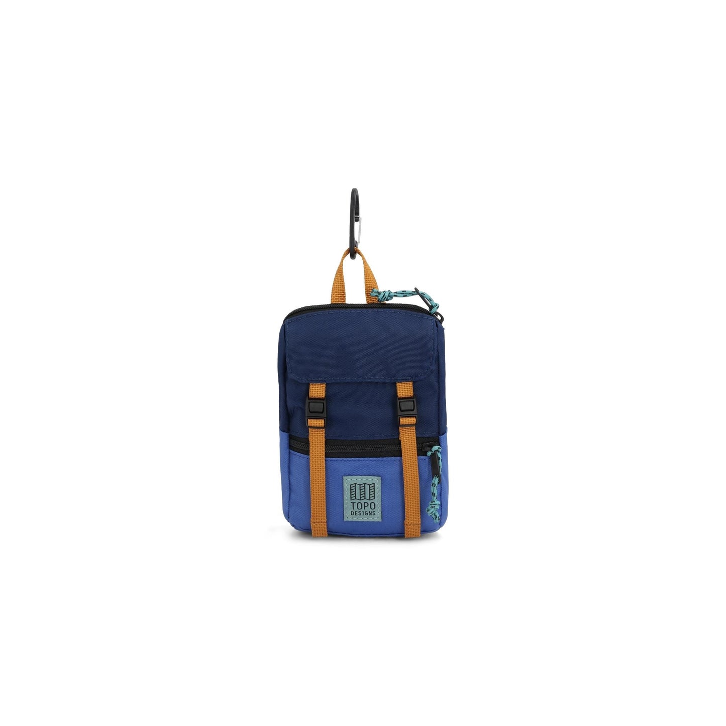 Front View of Topo Designs Rover Pack Micro in "Cobalt / Midnight"