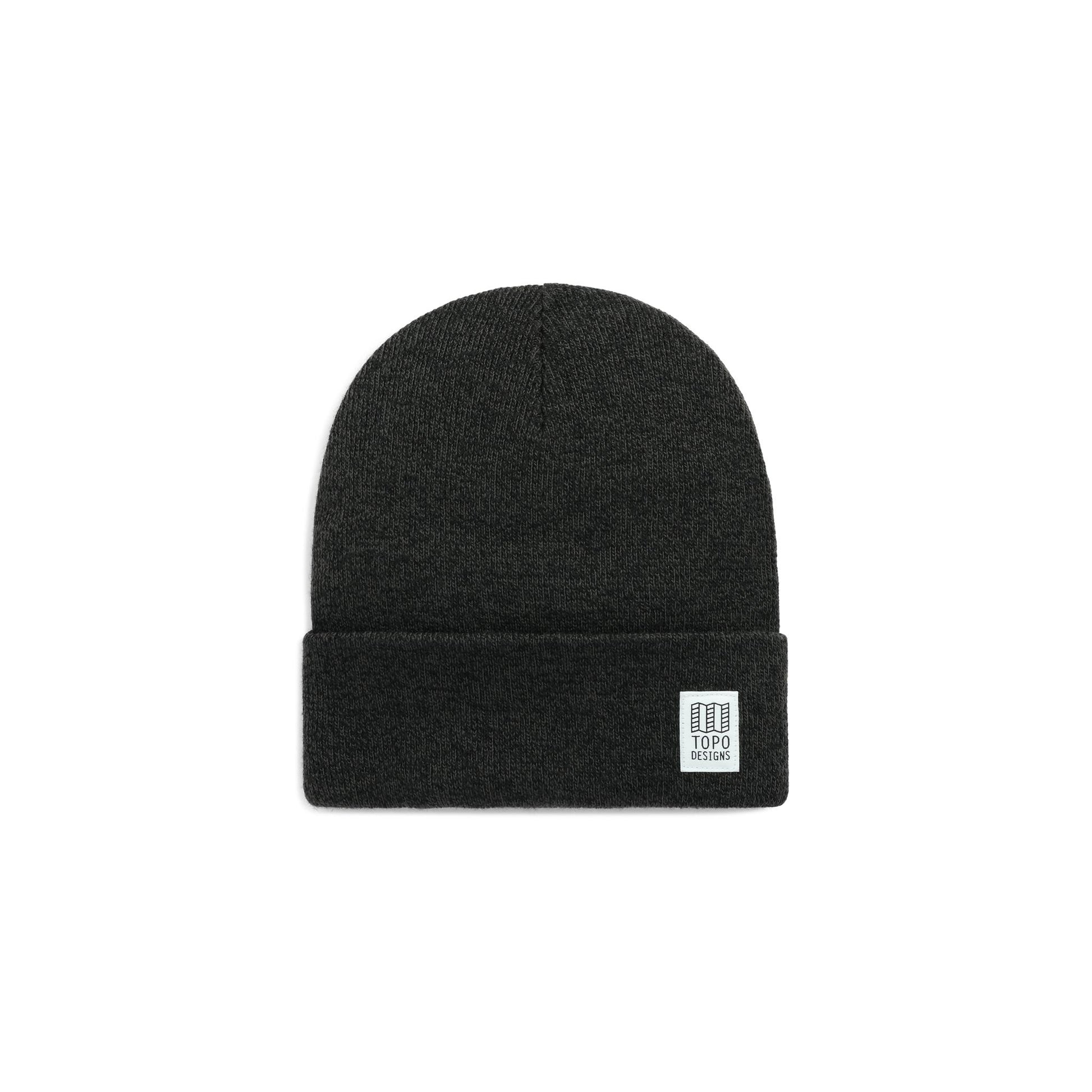 Front View of Topo Designs Work Cap in "Asphalt / Black Marl"
