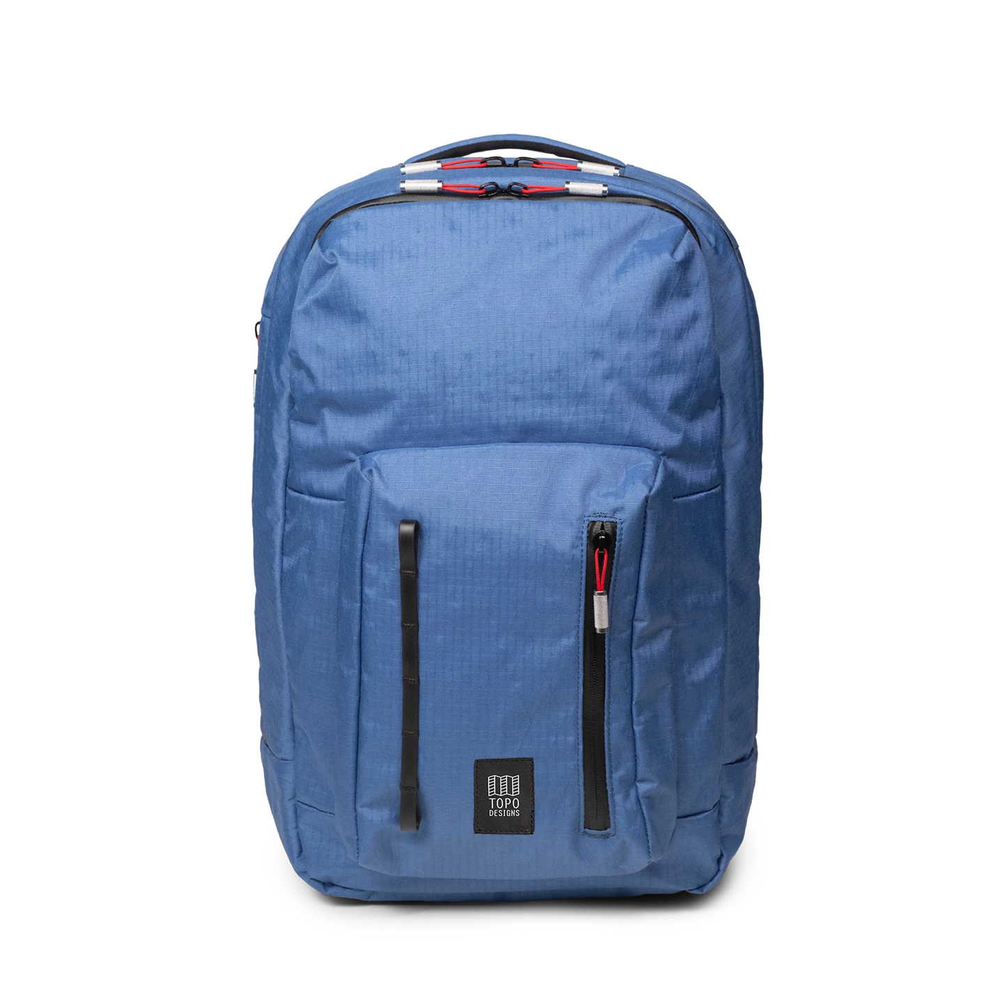 Front view of Topo Designs Global Pro Backpack in "Ocean Blue"