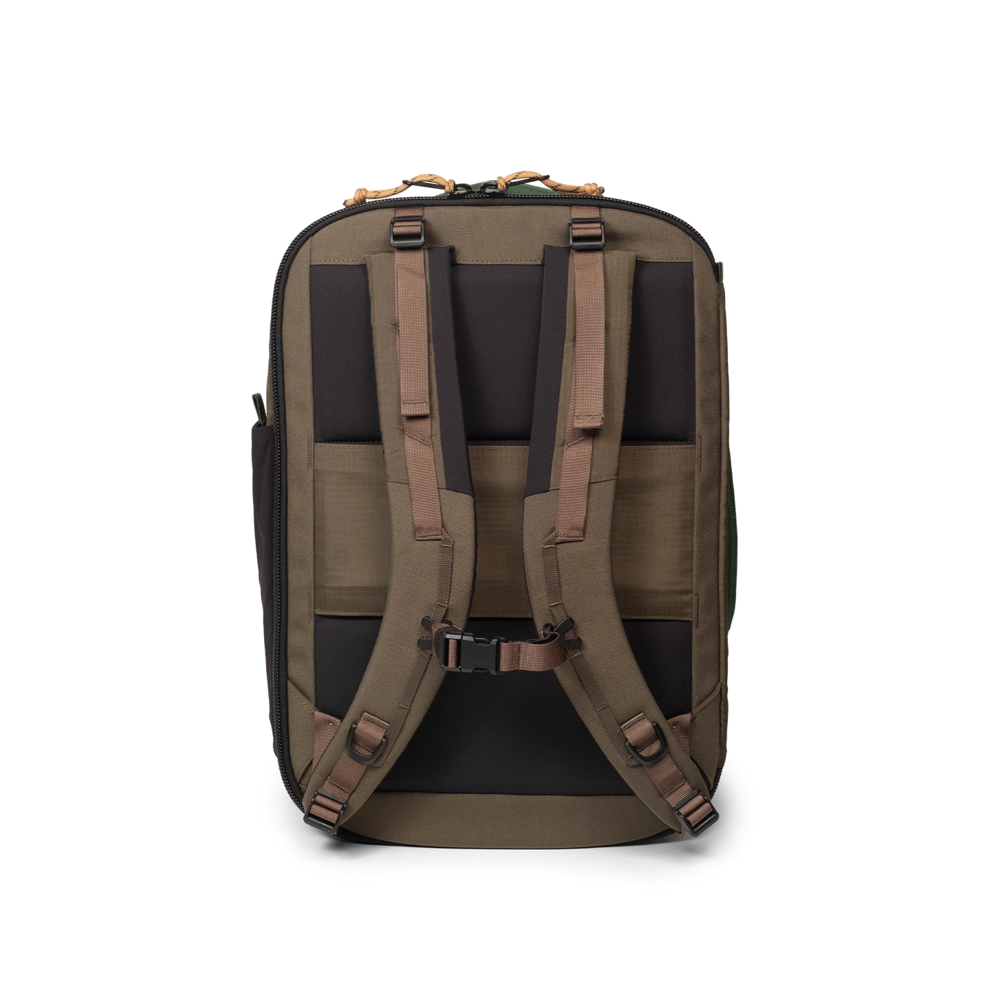 Back View of Topo Designs Global Travel Backpack  in "Woodland / Forest"