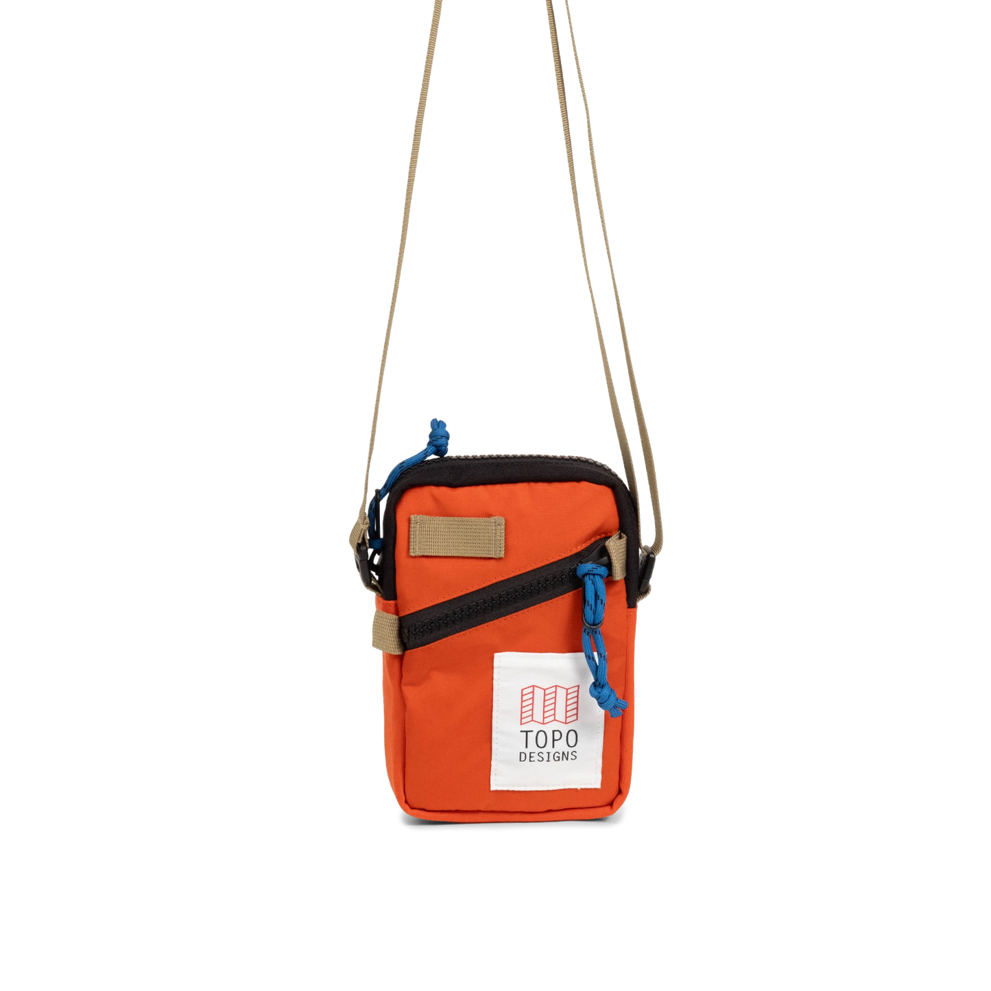 Front View of Topo Designs Mini Shoulder Bag in "Persimmon Haze"