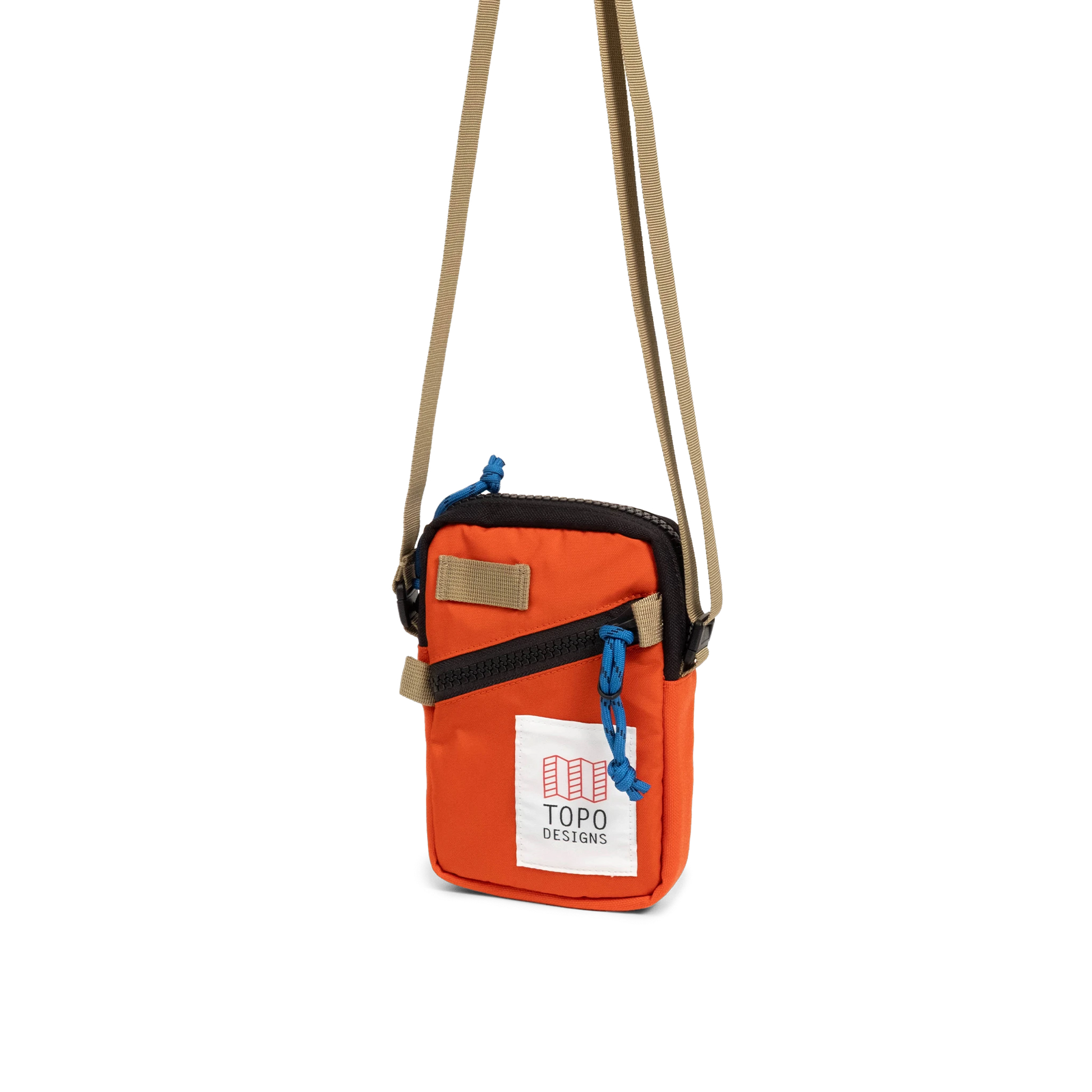 Front View of Topo Designs Mini Shoulder Bag in "Persimmon Haze"
