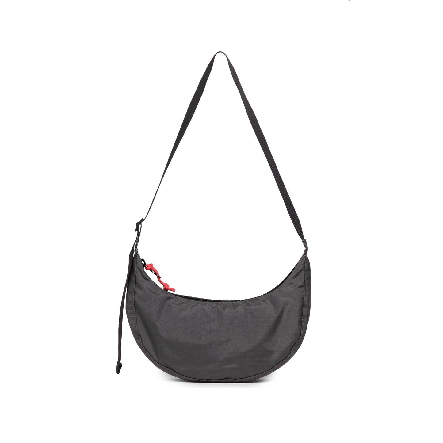Back View of Topo Designs Moonlight Crossbody Bag in "Black / White Grid"