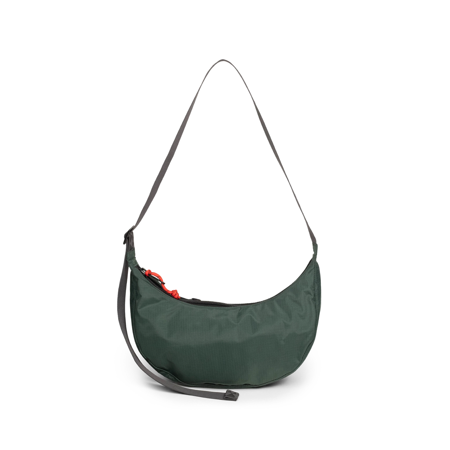 Back View of Topo Designs Moonlight Crossbody Bag in "Very Peri / Forest"