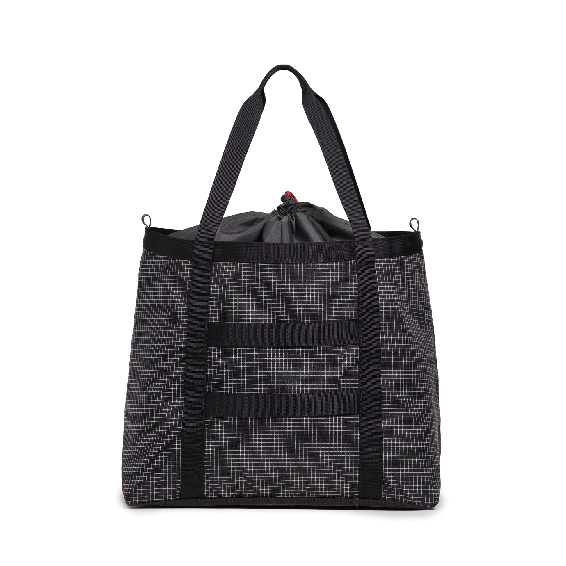 Back View of Topo Designs Mountain Utility Tote in "Grid / Very Peri"