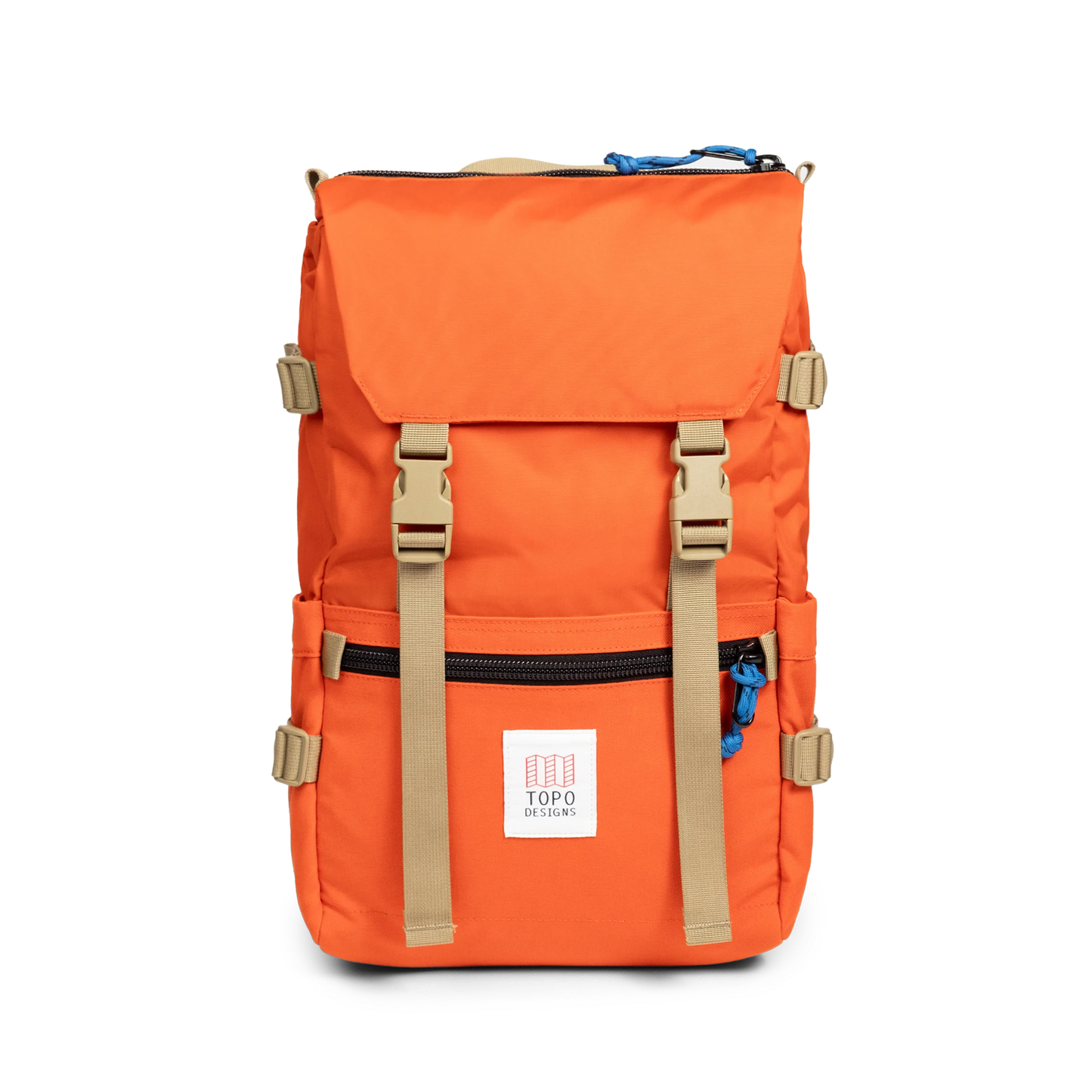 Front View of Topo Designs Rover Pack Classic in "Persimmon Haze"