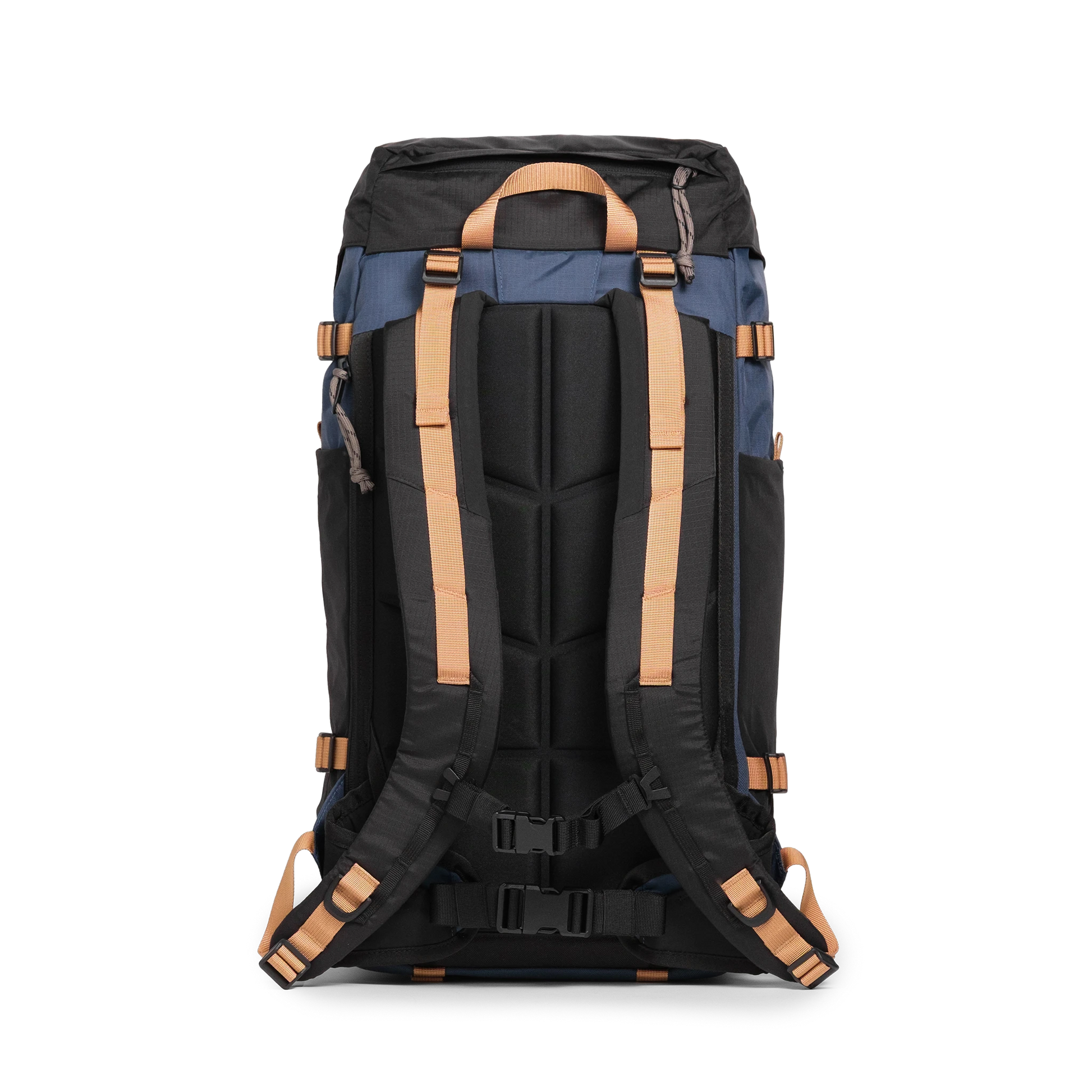 Back View of Topo Designs Rover Trail Pack 22L in "Bone White / Pond Blue"
