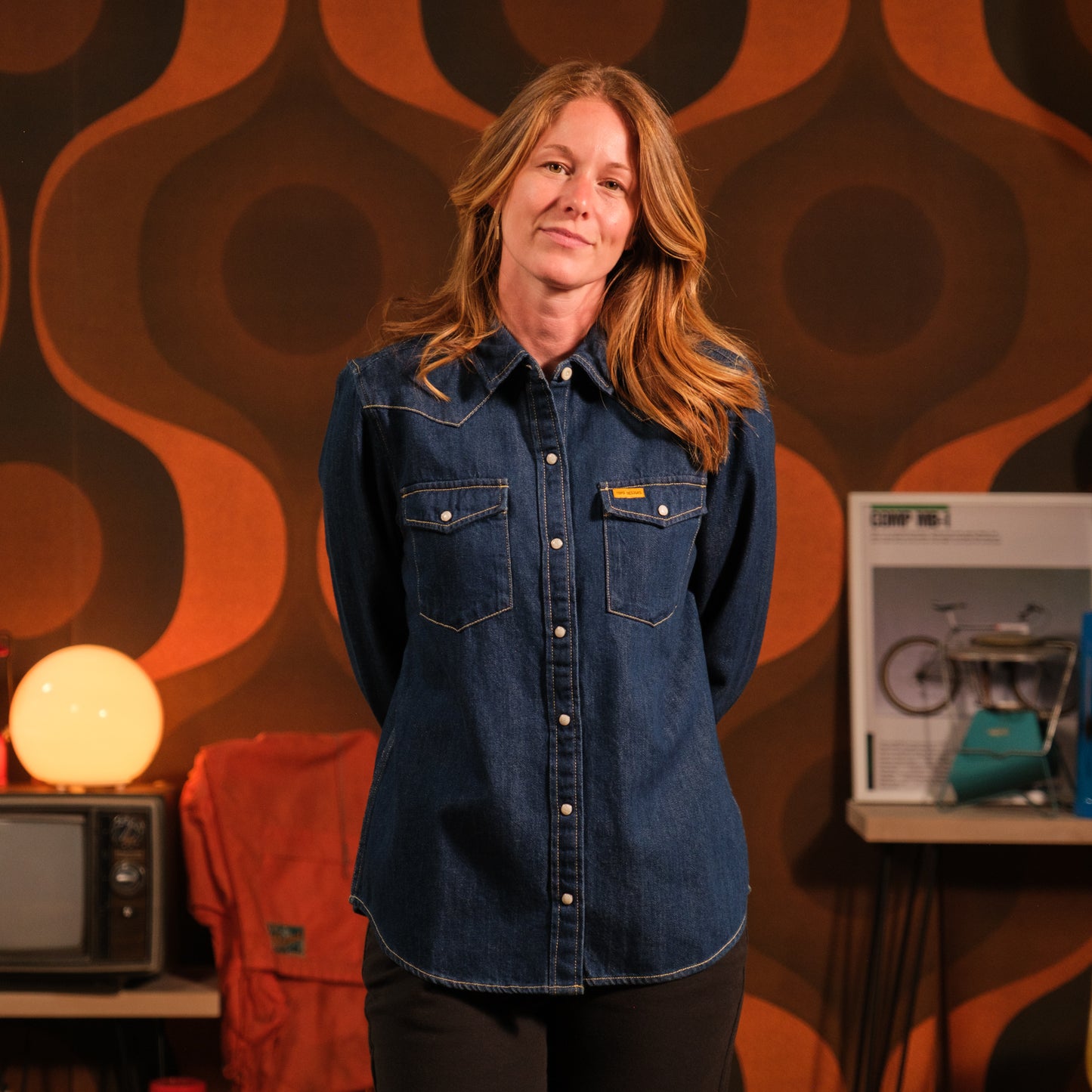 Mountain Shirt Long Sleeve Denim - Women's