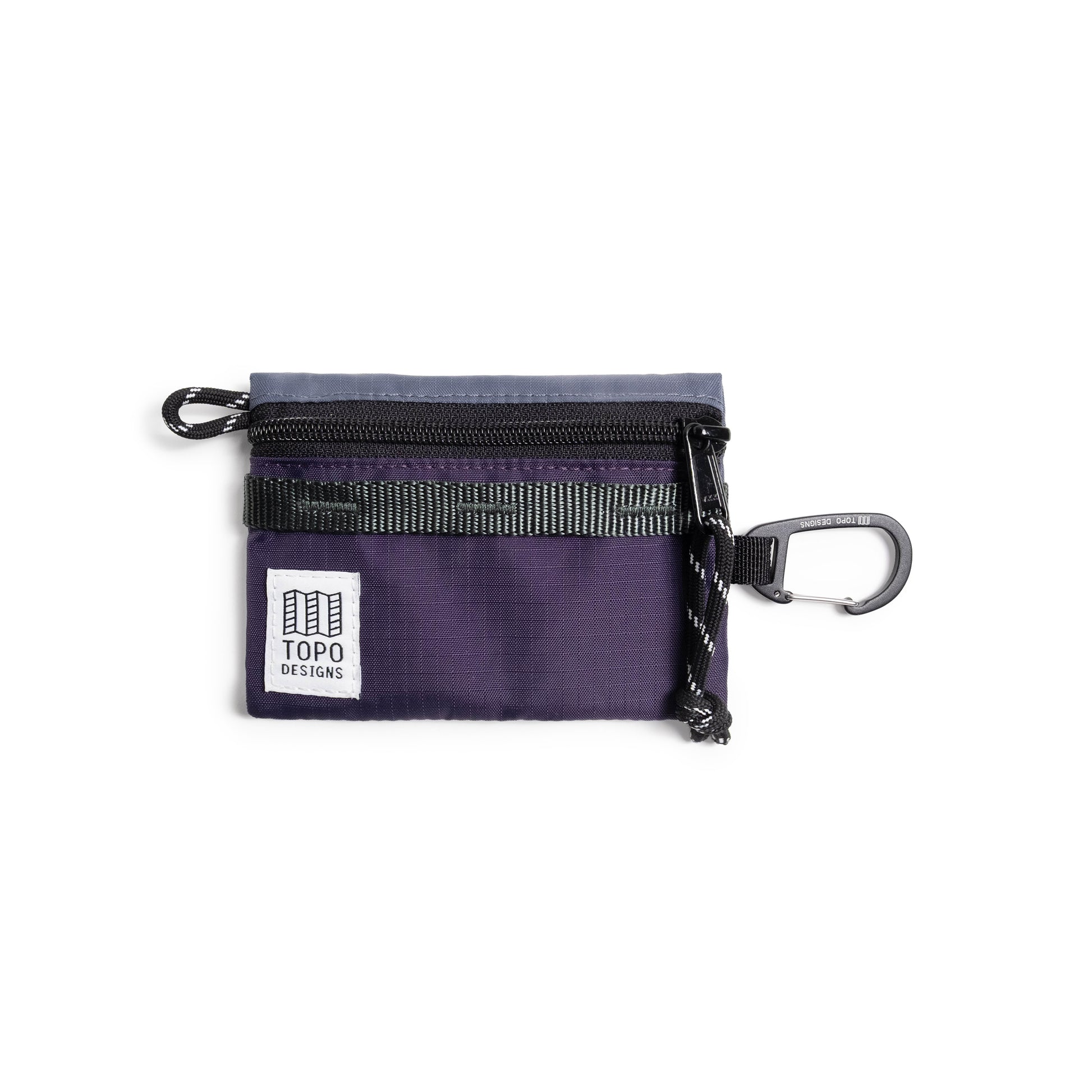 Front View of Topo Designs Accessory Bag - Mountain in "Nightshade / Slate"