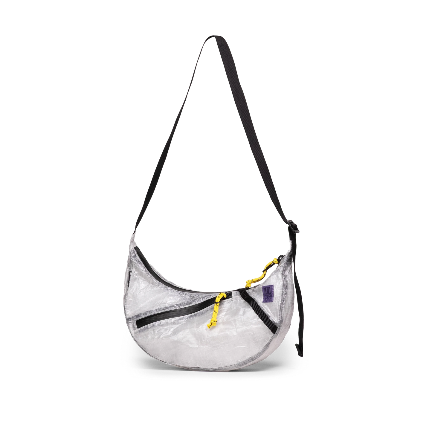 Front quarter angle image of Dyneema® Moonlight Crossbody in "White"