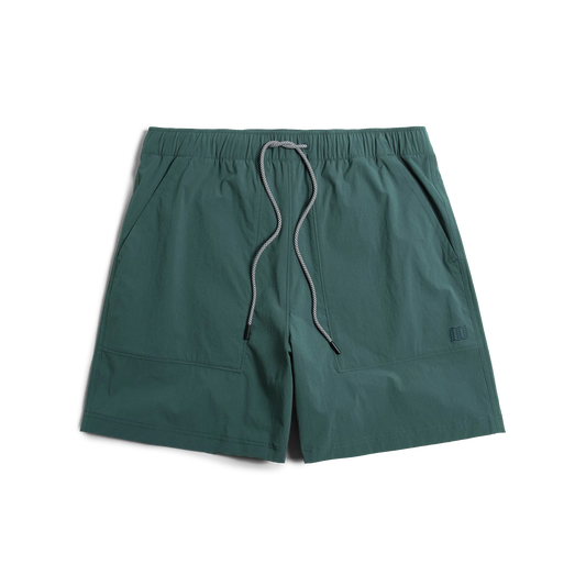 Front view of Topo Designs Men's Mesa Shorts in "Evergreen"