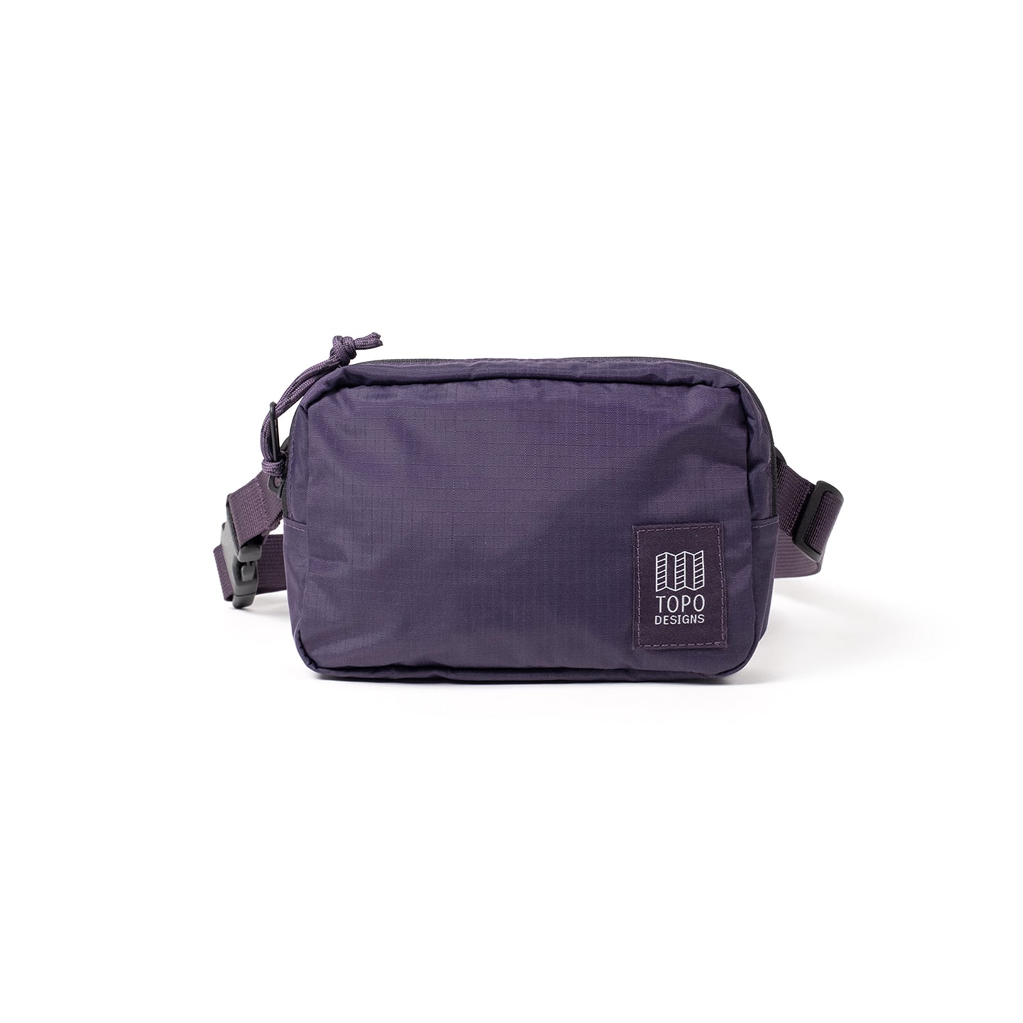 Front View of Topo Designs Ripstop Belt Bag in "Nightshade"