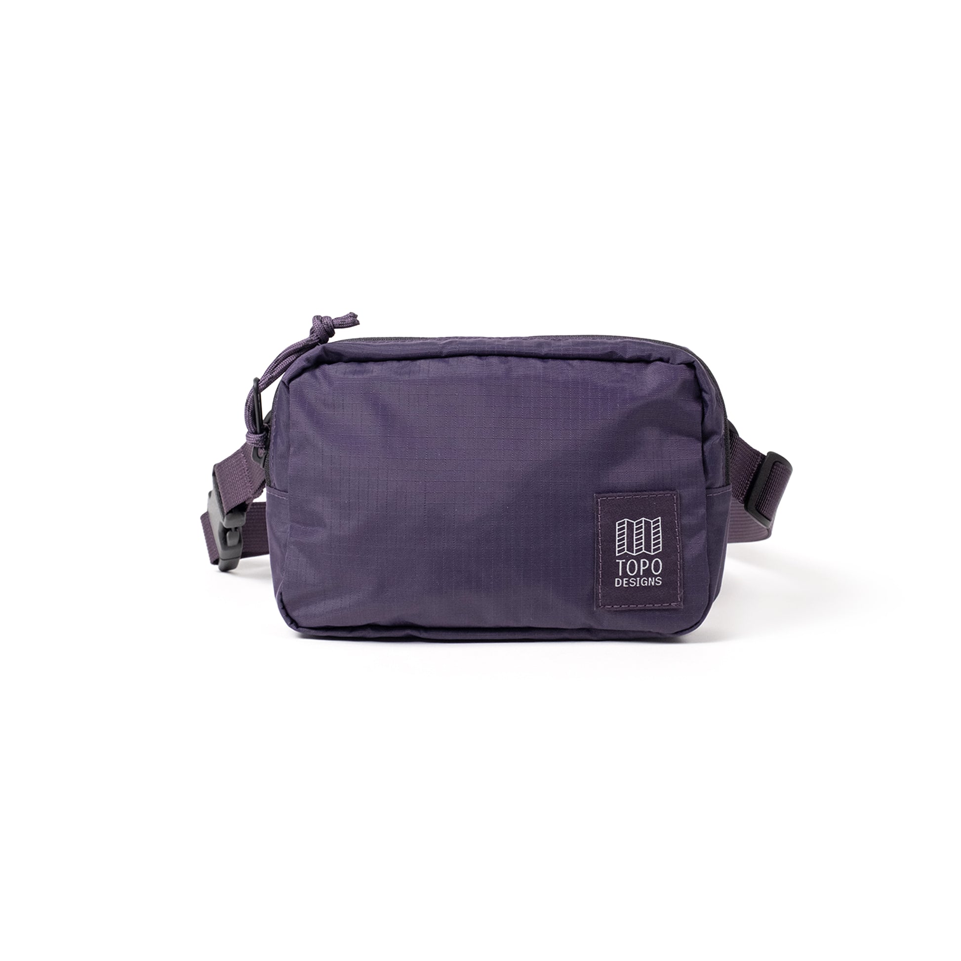 Front View of Topo Designs Ripstop Belt Bag in "Nightshade"