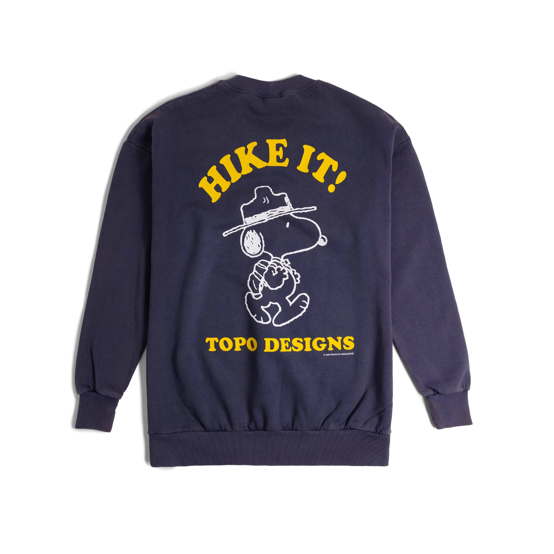 General back image of Topo Designs x TSPTR Hike It Crew in "Navy"