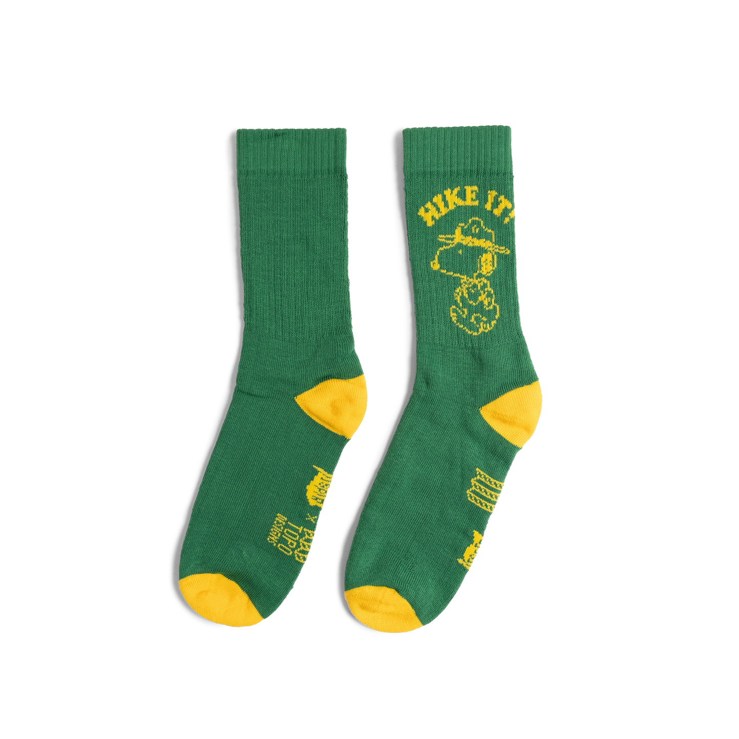 General product image of Topo Designs x TSPTR Hike It Socks in "Green"