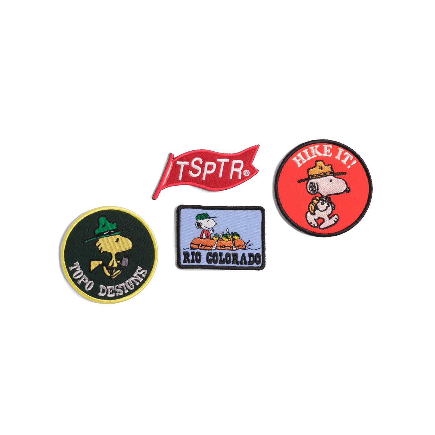 General image of Topo Designs x TSPTR Patch Set in the "Peanuts" variant
