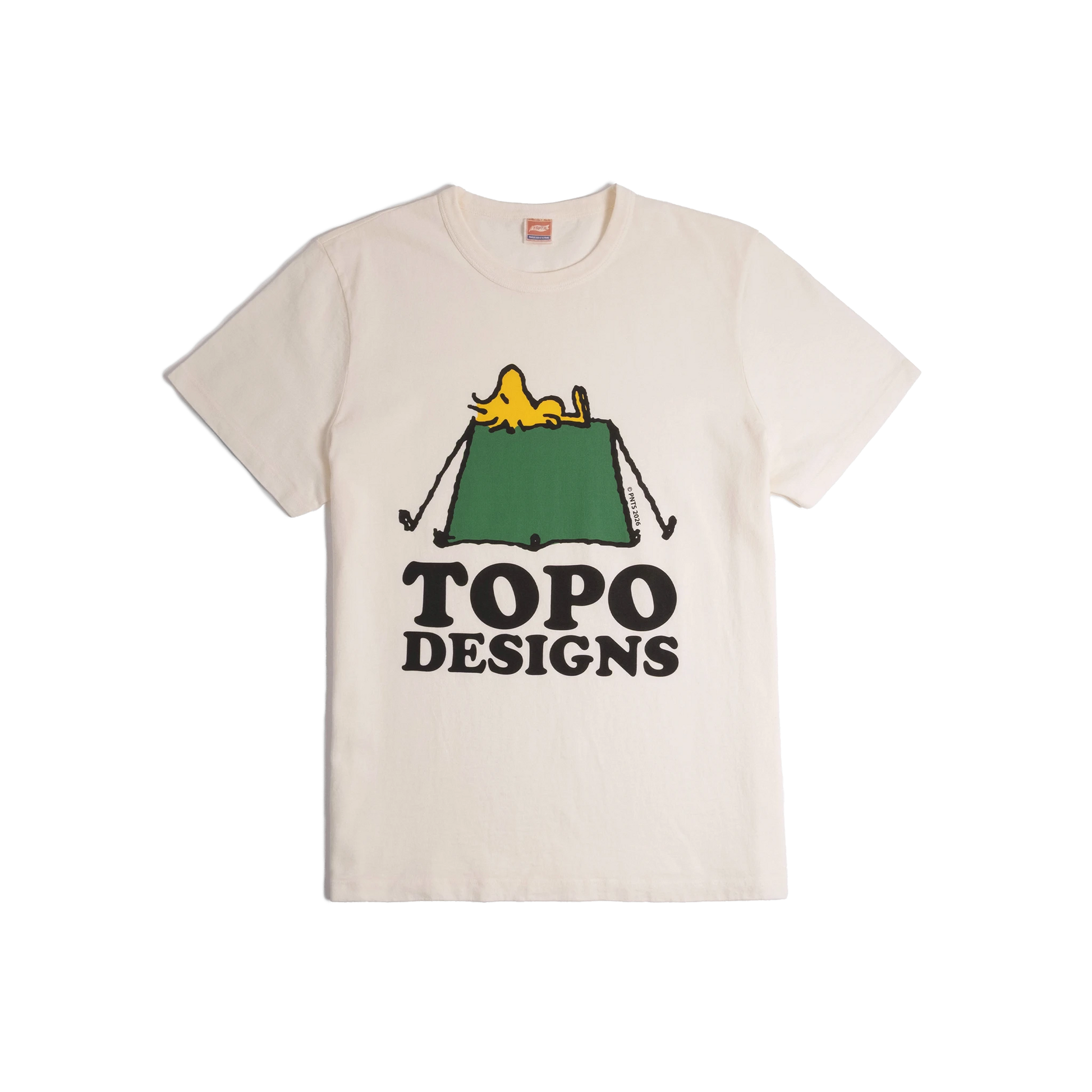 General front image of Topo Designs x TSPTR Tent Tee in "White"