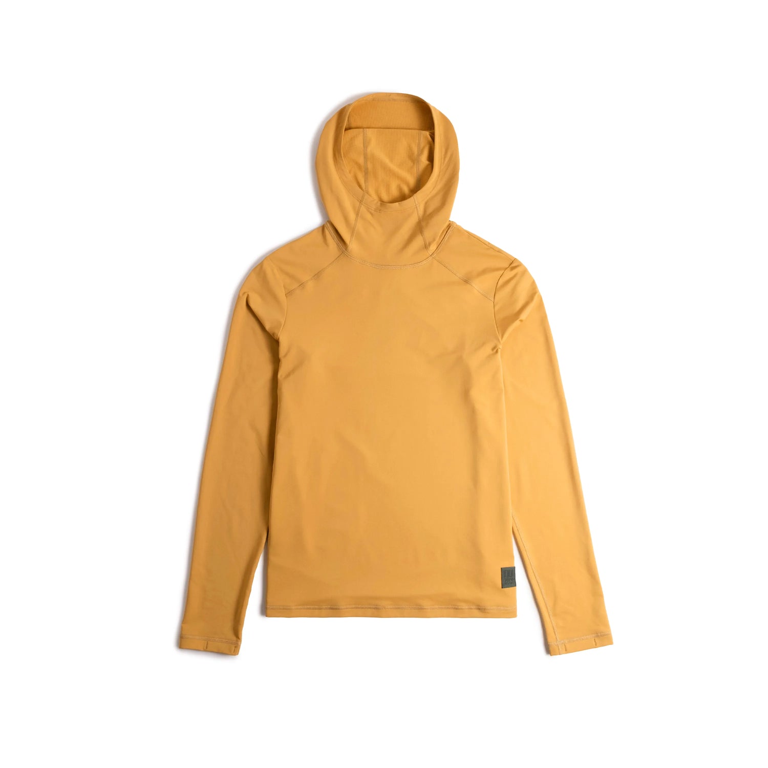 Front View of Topo Designs Sun Hoodie - Women's in "Goldenrod"