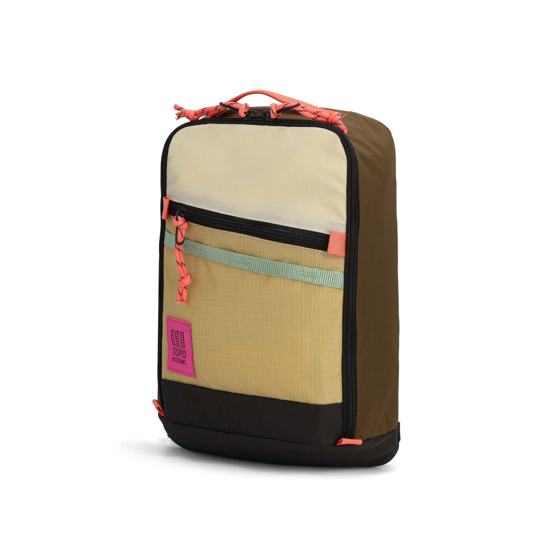 Front View of Topo Designs Mountain Sling Bag in "Desert Palm / Sahara"