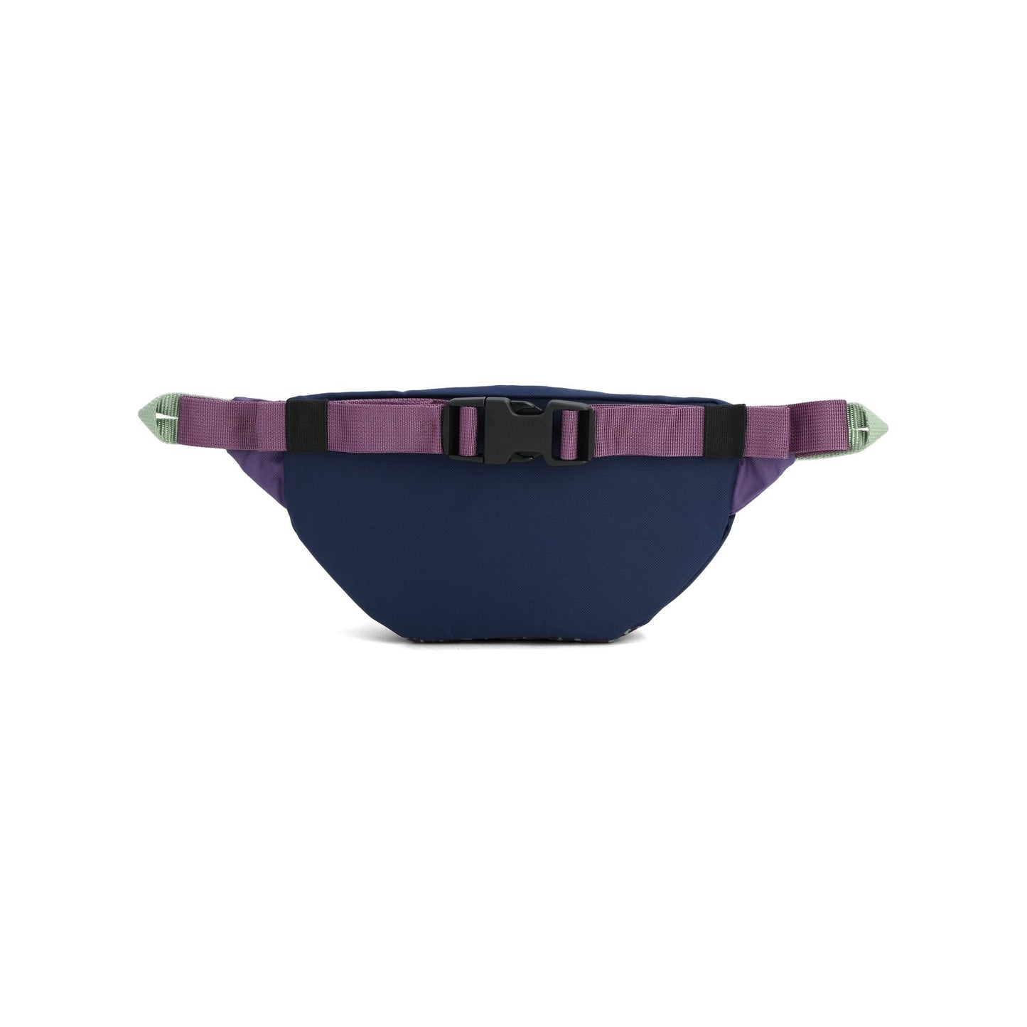 Back View of Topo Designs Mountain Waist Pack in "Loganberry / Crackle"
