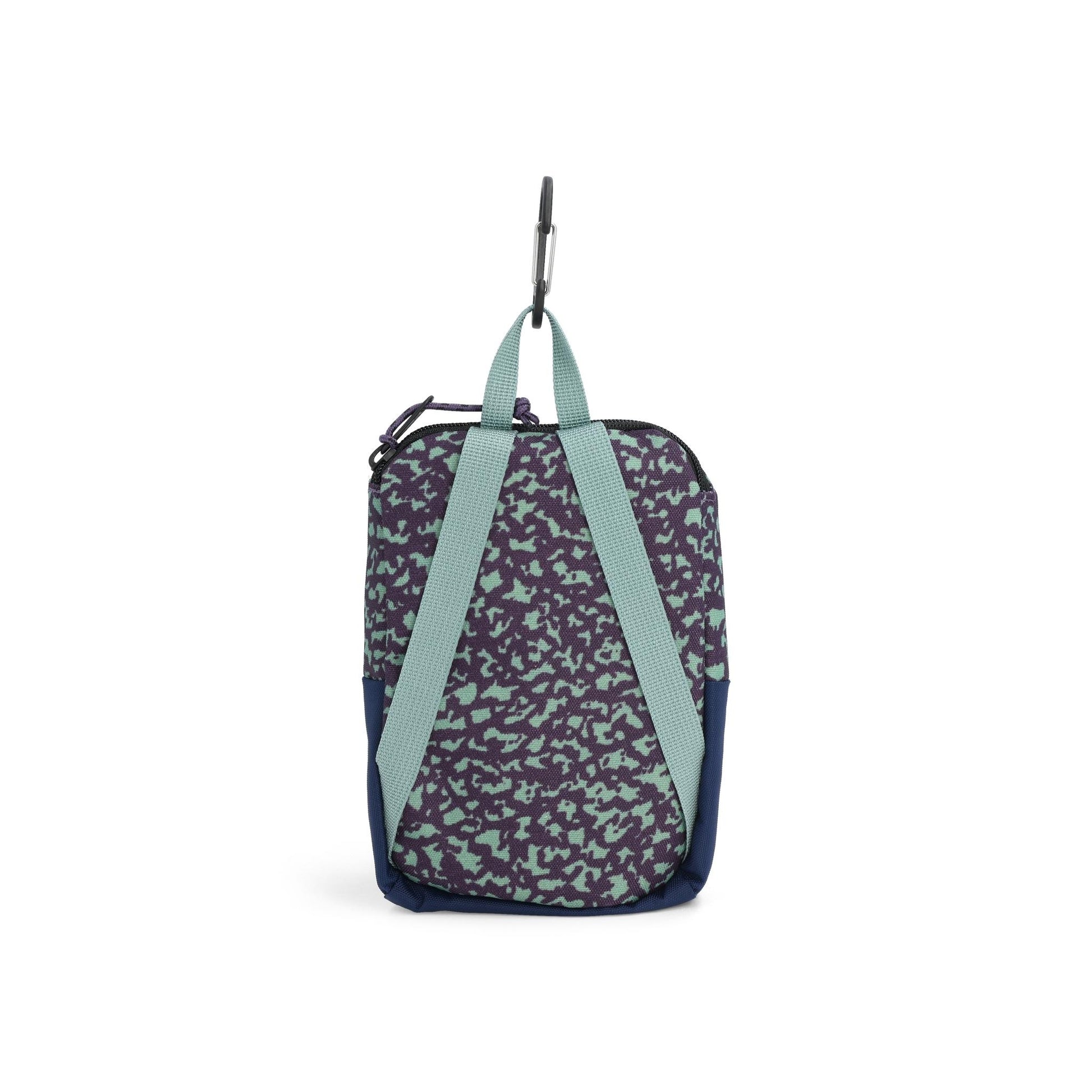 Back View of Topo Designs Rover Pack Micro in "Loganberry / Crackle"